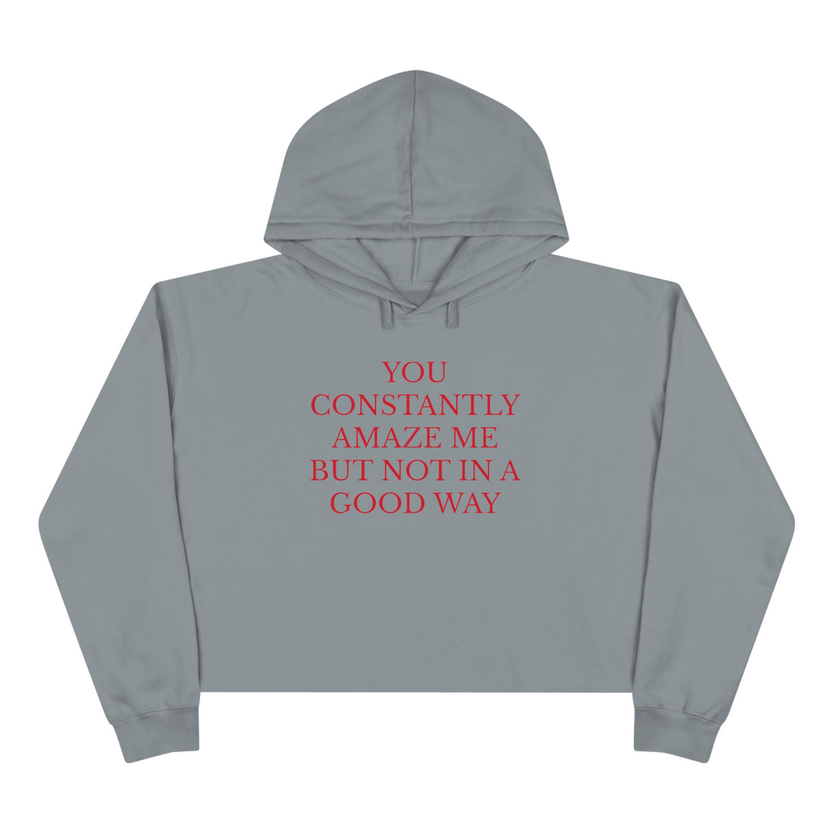 Spicier Nonna in a Crop Hoodie