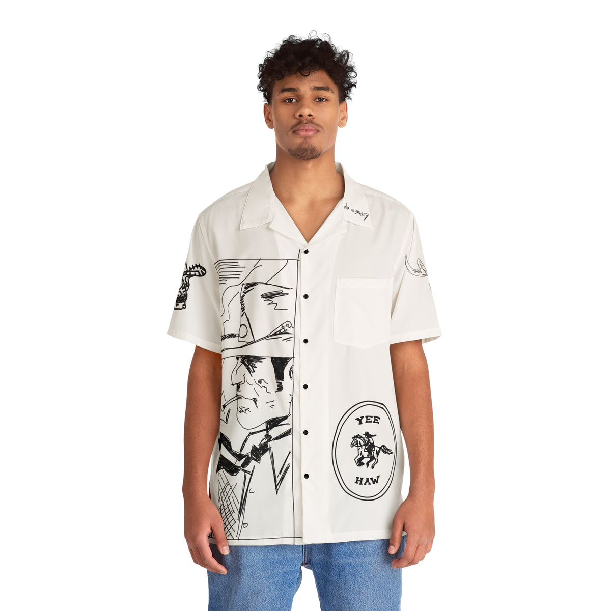 Marlboro Smoking Shirt (White)